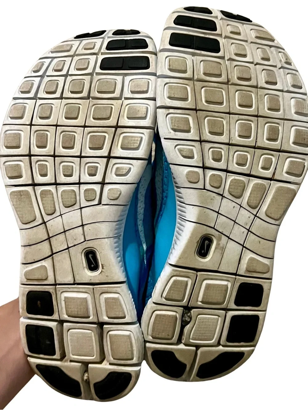 Nike Free Flyknit 5.0 Blue Turquoise Running Shoes Women’s Size 9.5